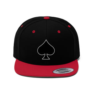 Spade Icon Unisex Flat Bill Hat