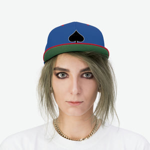 Spade Icon Unisex Flat Bill Hat